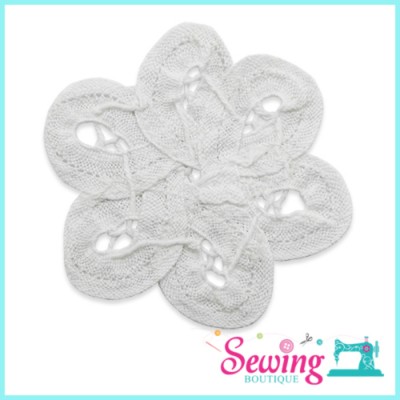 LACE - 33-RIBBON-FLOWER SHAPE(WHITE)